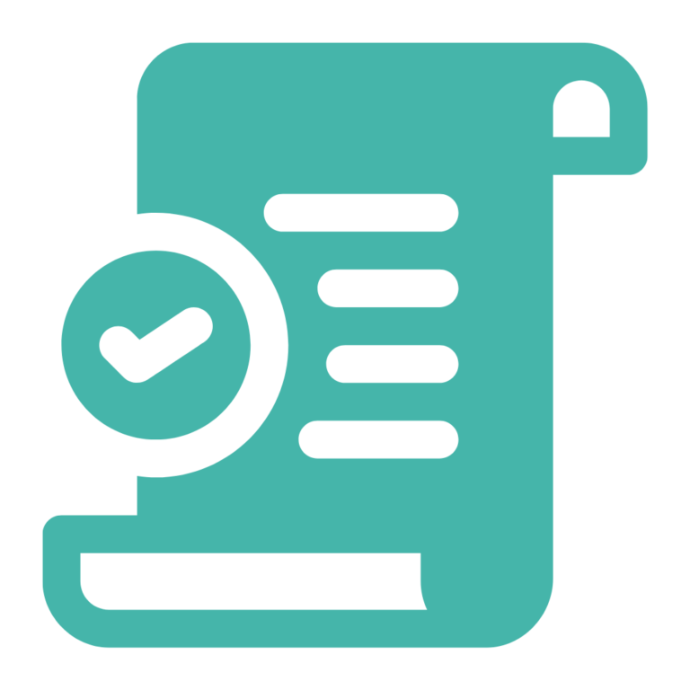 COMPLIANCE CHECK ICON BLUE
